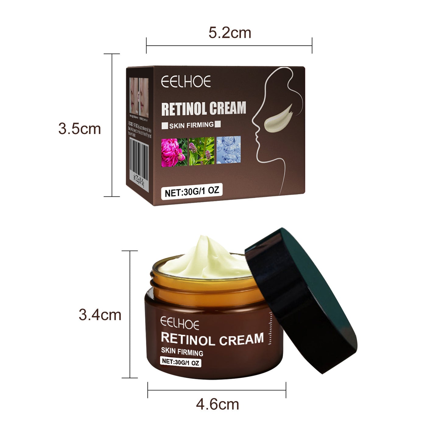 Retinol Wrinkle Remover Face Cream Firming Lifting Anti Aging Fade Fine Lines Moisturizing Whitening Skin Care Korean Cosmetics