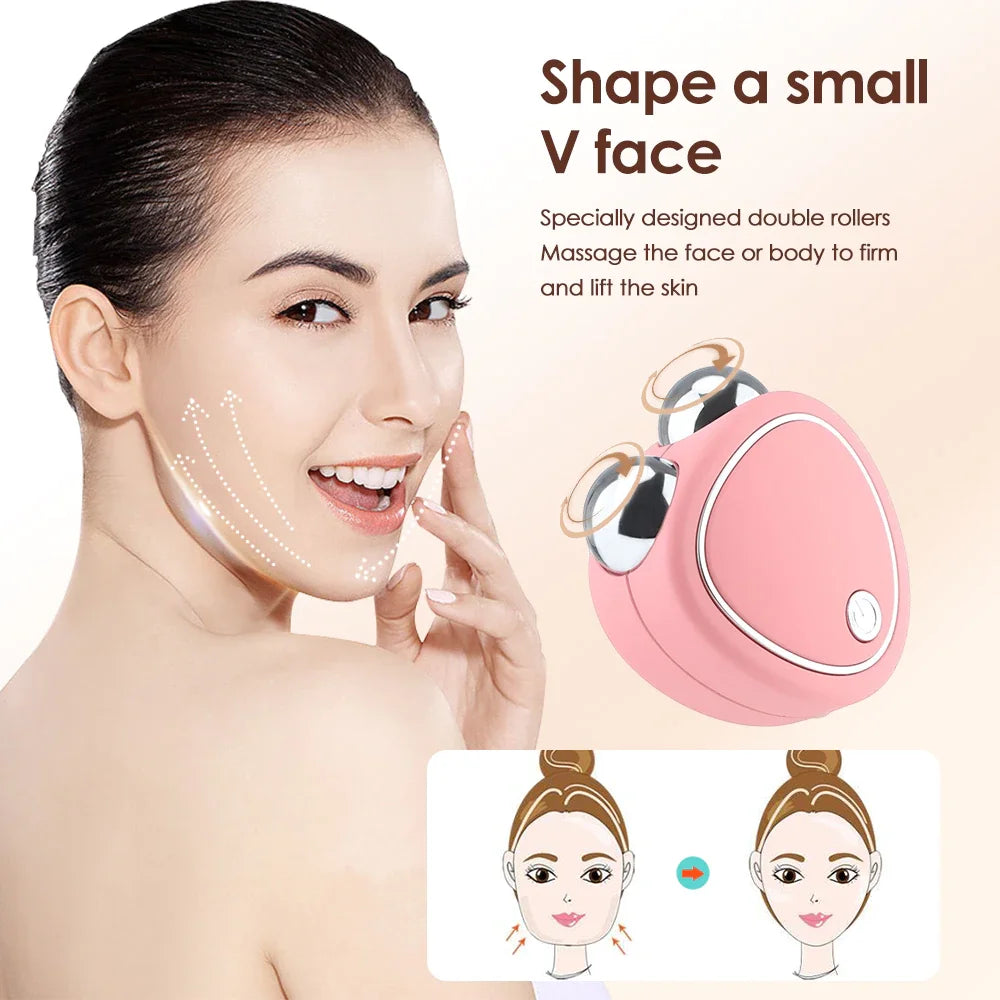 3D Micro Current Beauty Skin Electric Face Massager 3 Gears At Home Mini Microcurrent Device For Anti Aging And Wrinkle Reducer