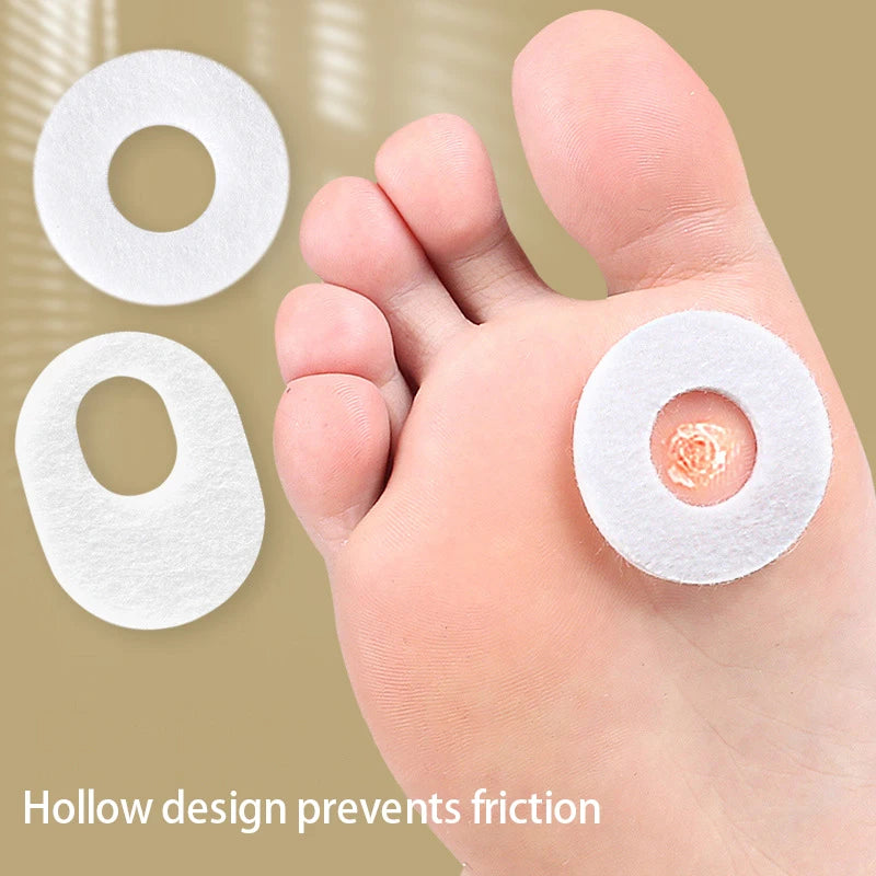 6Pcs/Sheet Foot Corn Protectors Pads Foam Round Oval Self Adhesive Cushions Soft Heel Pad Toe Corn Callus Protectors Pads