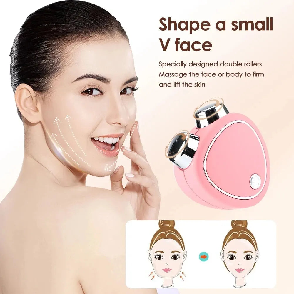 3D Micro Current Beauty Skin Electric Face Massager 3 Gears At Home Mini Microcurrent Device For Anti Aging And Wrinkle Reducer