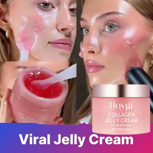 100ML Collegen Jelly Cream Deeply Hydrates Firm Glowing Reduce Sagging & Wrinkle Glowing Boosts Skin Korean Skin Care Face Mask