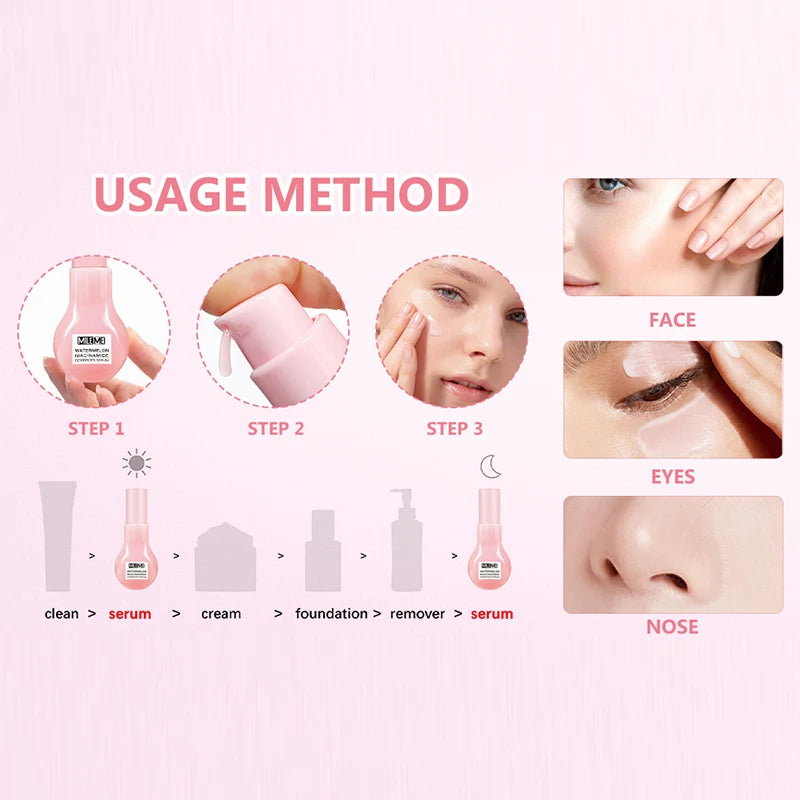 Watermelon Nicotinamide Bulb Essence Glow Recipe Cosmetics Moisturizing Lotion Essence Whitening And Brightening Skin Makeup