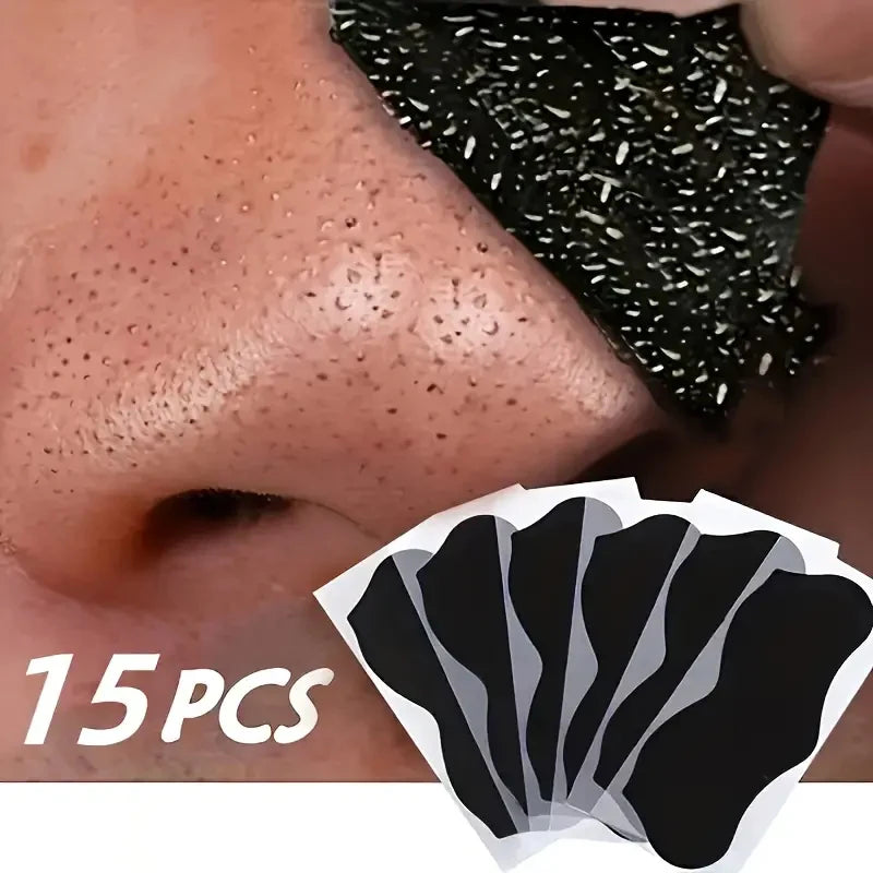 Bamboo Charcoal Blackhead Remover Mask Nasal Strips Black Dots Spots Acne Treatment Mask Face Acne Deep Clean Nose Sticker