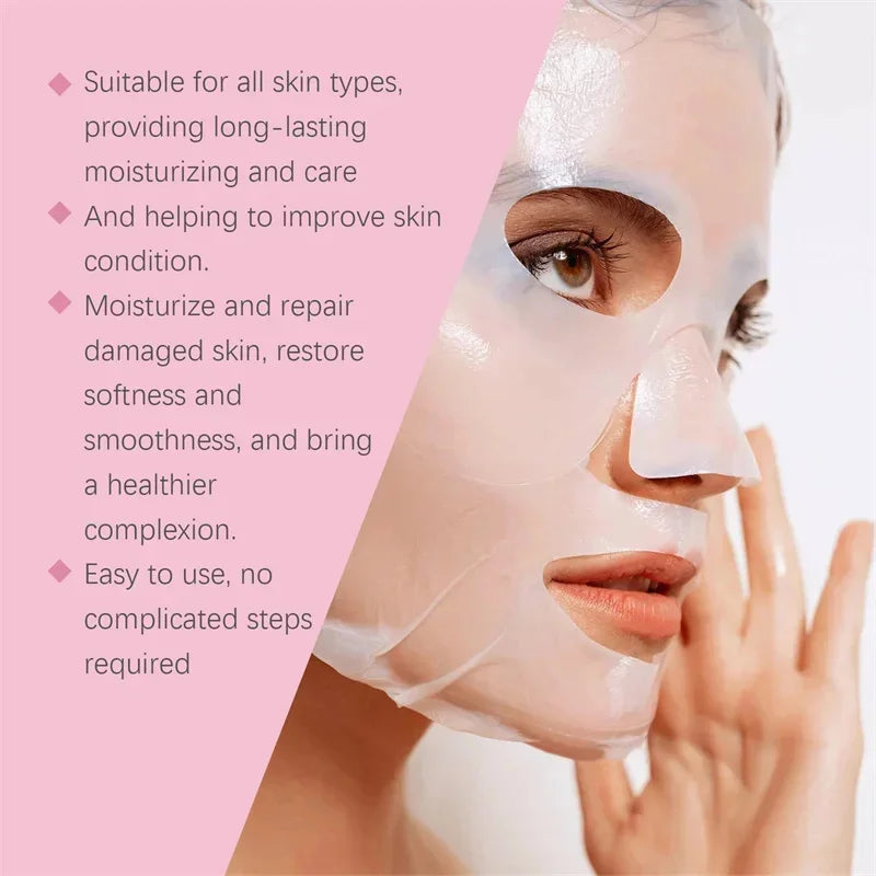 1/3/5/10PCS Collagen Face Mask Moisturizing Oil-Control Brightening Skincare Hydrating Shrink Pores Sheet Mask Beauty Skin Care