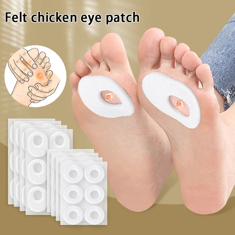 6Pcs/Sheet Foot Corn Protectors Pads Foam Round Oval Self Adhesive Cushions Soft Heel Pad Toe Corn Callus Protectors Pads