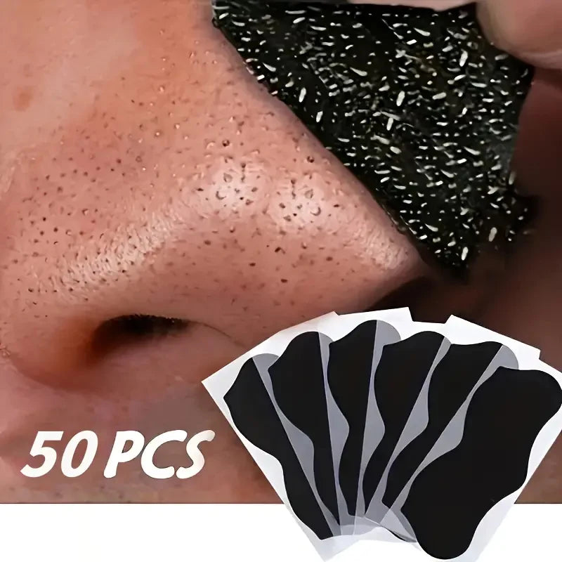 Bamboo Charcoal Blackhead Remover Mask Nasal Strips Black Dots Spots Acne Treatment Mask Face Acne Deep Clean Nose Sticker