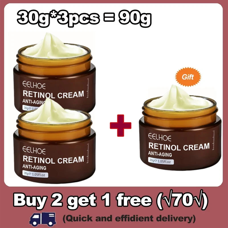 Retinol Wrinkle Remover Face Cream Firming Lifting Anti Aging Fade Fine Lines Moisturizing Whitening Skin Care Korean Cosmetics