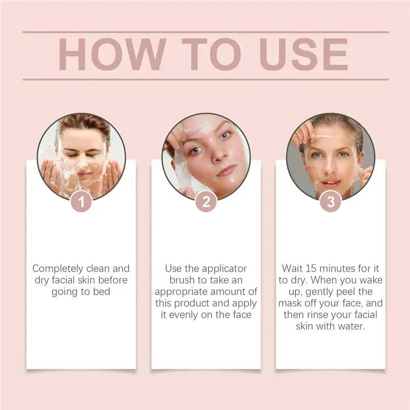 Night Collagen Wrapping Mask Rejuvenation Moisturizing Brightening Korean Face Mask Make Glowy Skin Elasticity Facial Mask 75ml