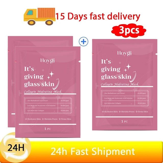 1/3/5/10PCS Collagen Face Mask Moisturizing Oil-Control Brightening Skincare Hydrating Shrink Pores Sheet Mask Beauty Skin Care