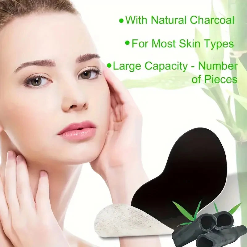 Bamboo Charcoal Blackhead Remover Mask Nasal Strips Black Dots Spots Acne Treatment Mask Face Acne Deep Clean Nose Sticker