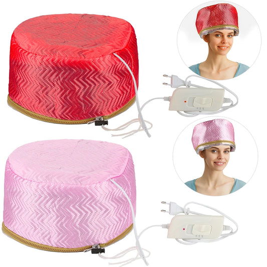 Hair Steamer Cap Electric Hair Heating Cap Thermal Treatment Hat Waterproof Self-heating Hat SPA Nourishing Hair Styling Care