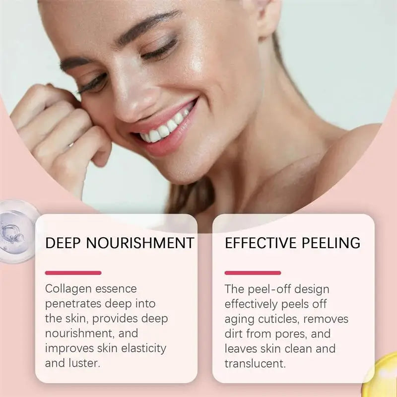 Night Collagen Wrapping Mask Rejuvenation Moisturizing Brightening Korean Face Mask Make Glowy Skin Elasticity Facial Mask 75ml