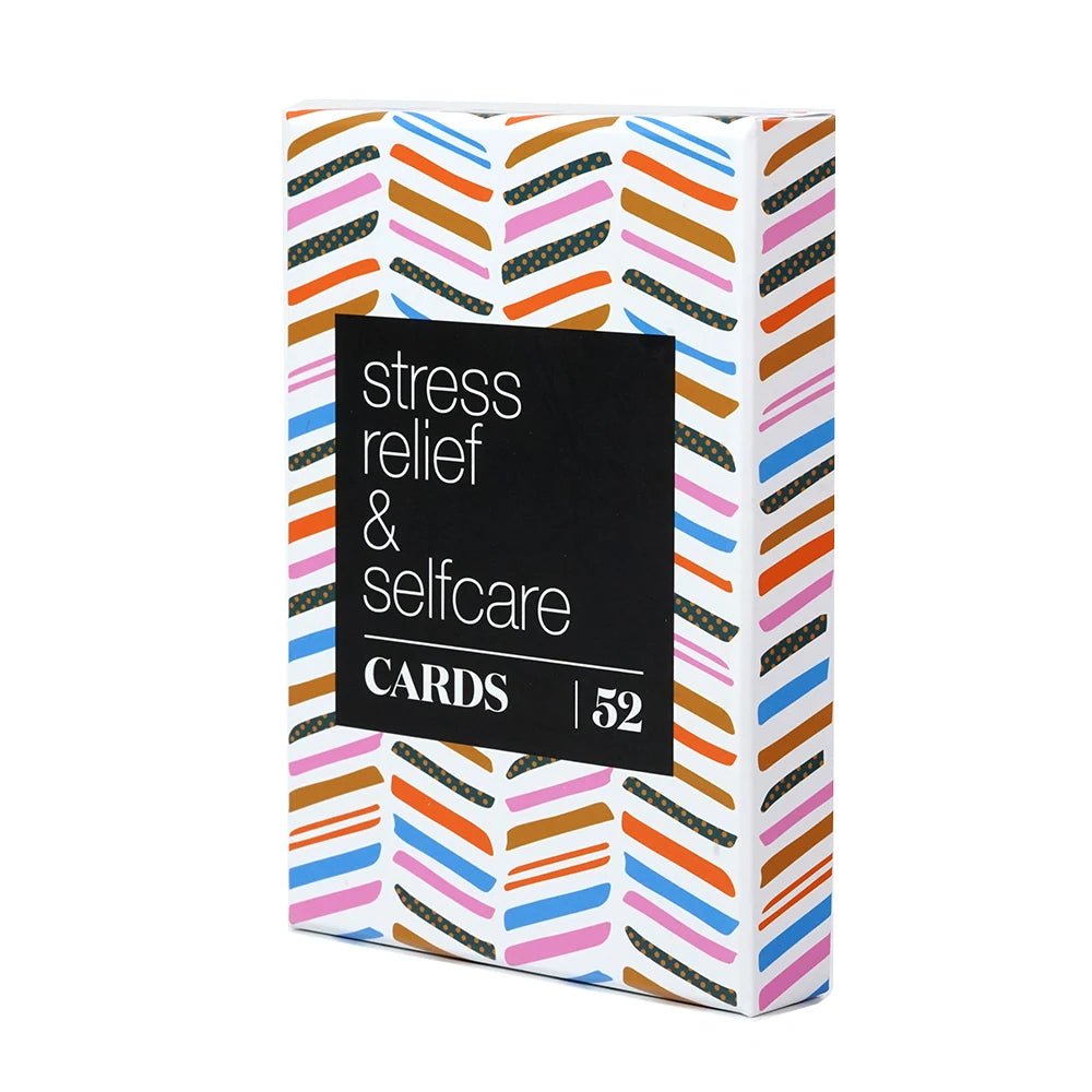 52 Stress Less & Self Care Cards Game Mindfulness Meditation Exercises Anxiety Relief Relaxation