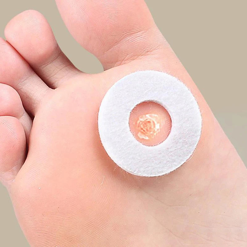 6Pcs/Sheet Foot Corn Protectors Pads Foam Round Oval Self Adhesive Cushions Soft Heel Pad Toe Corn Callus Protectors Pads